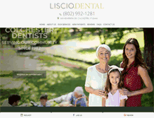 Tablet Screenshot of lisciodental.com